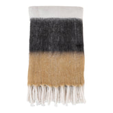 Janssen - Couverture Sintra - Noir/Blanc/Marron - Acrylique - 170x130 cm